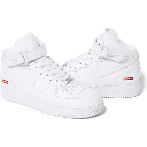 最終値下げ Supreme Air Force 1 ホワイト Supreme®/Nike® Air Force 1 Mid - fall/winter 2024 - Supreme