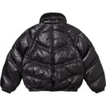 Supreme Supreme Schott Chevron Leather Down Puffer Jacket (FW24) - Black