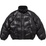 Supreme Supreme Schott Chevron Leather Down Puffer Jacket (FW24) - Black