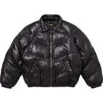 Supreme Supreme Schott Chevron Leather Down Puffer Jacket (FW24) - Black
