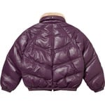 Supreme Supreme Schott Chevron Leather Down Puffer Jacket (FW24) - Purple