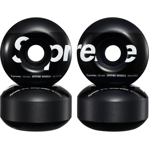 Supreme Supreme®/Spitfire® Shop Wheels (Set of 4) - Black - 53mm