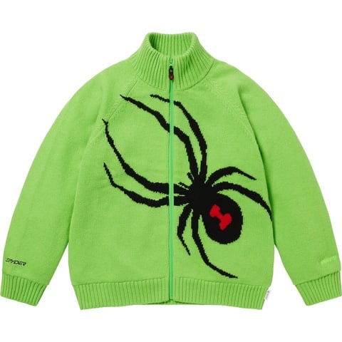 Supreme Supreme®/Spyder® WINDSTOPPER® Zip Up Sweater - Green