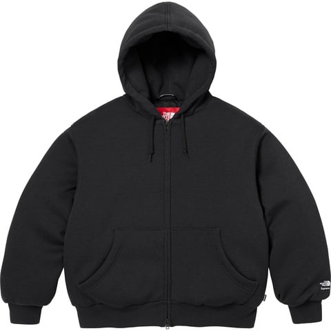 トップス Supreme Fleece Zip Up Hooded Shirt Supreme Graphic Print Full Zip Hooded Fleece Hoodie Black