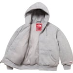 Supreme Supreme The North Face Down Zip Up Hooded Sweatshirt (FW24) - Heather Grey