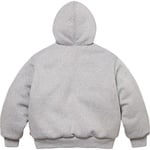 Supreme Supreme The North Face Down Zip Up Hooded Sweatshirt (FW24) - Heather Grey