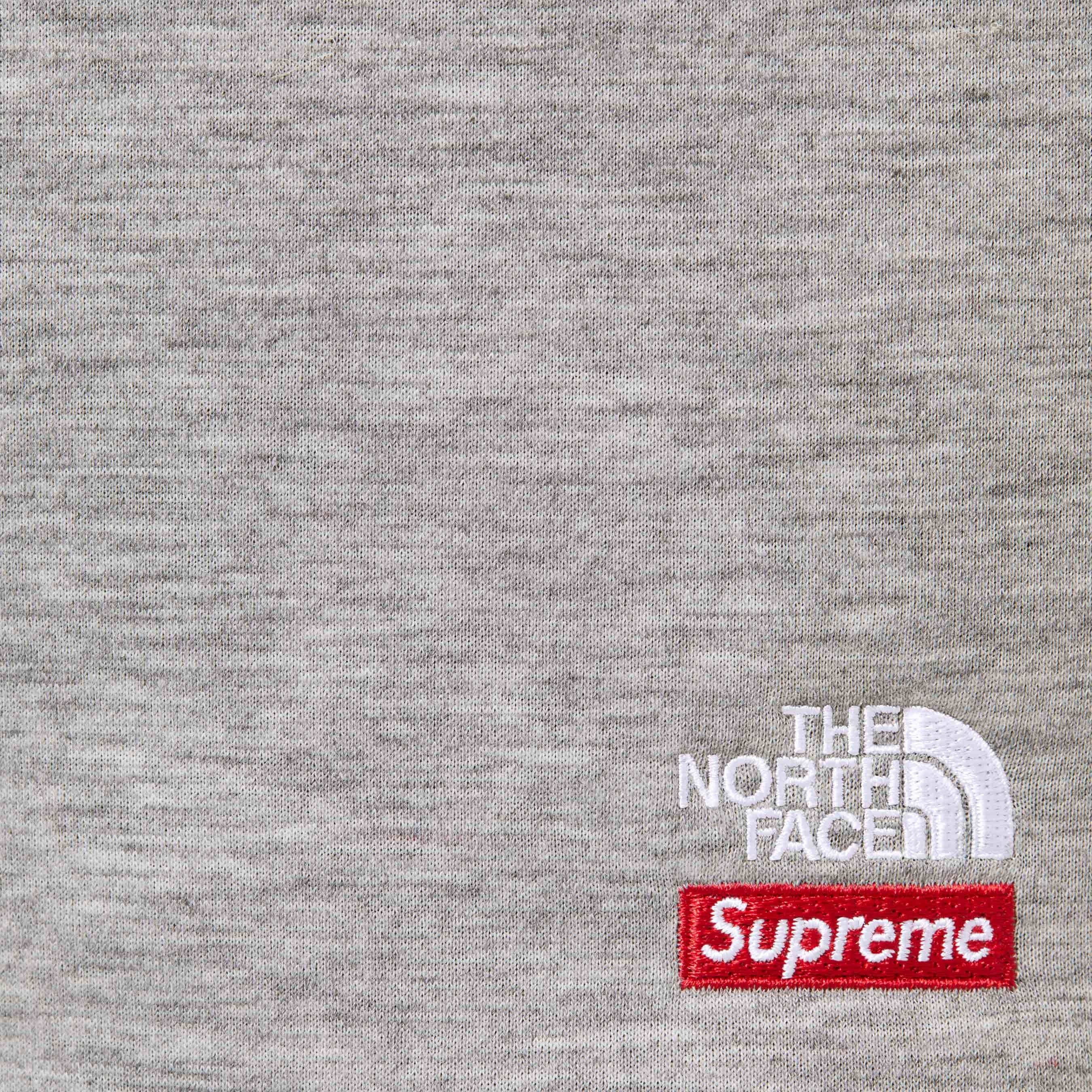 Supreme Supreme The North Face Down Zip Up Hooded Sweatshirt (FW24) - Heather Grey - $298