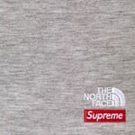 Supreme Supreme The North Face Down Zip Up Hooded Sweatshirt (FW24) - Heather Grey