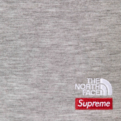 Supreme Supreme®/The North Face® Down Zip Up Hooded Sweatshirt - Heather Grey