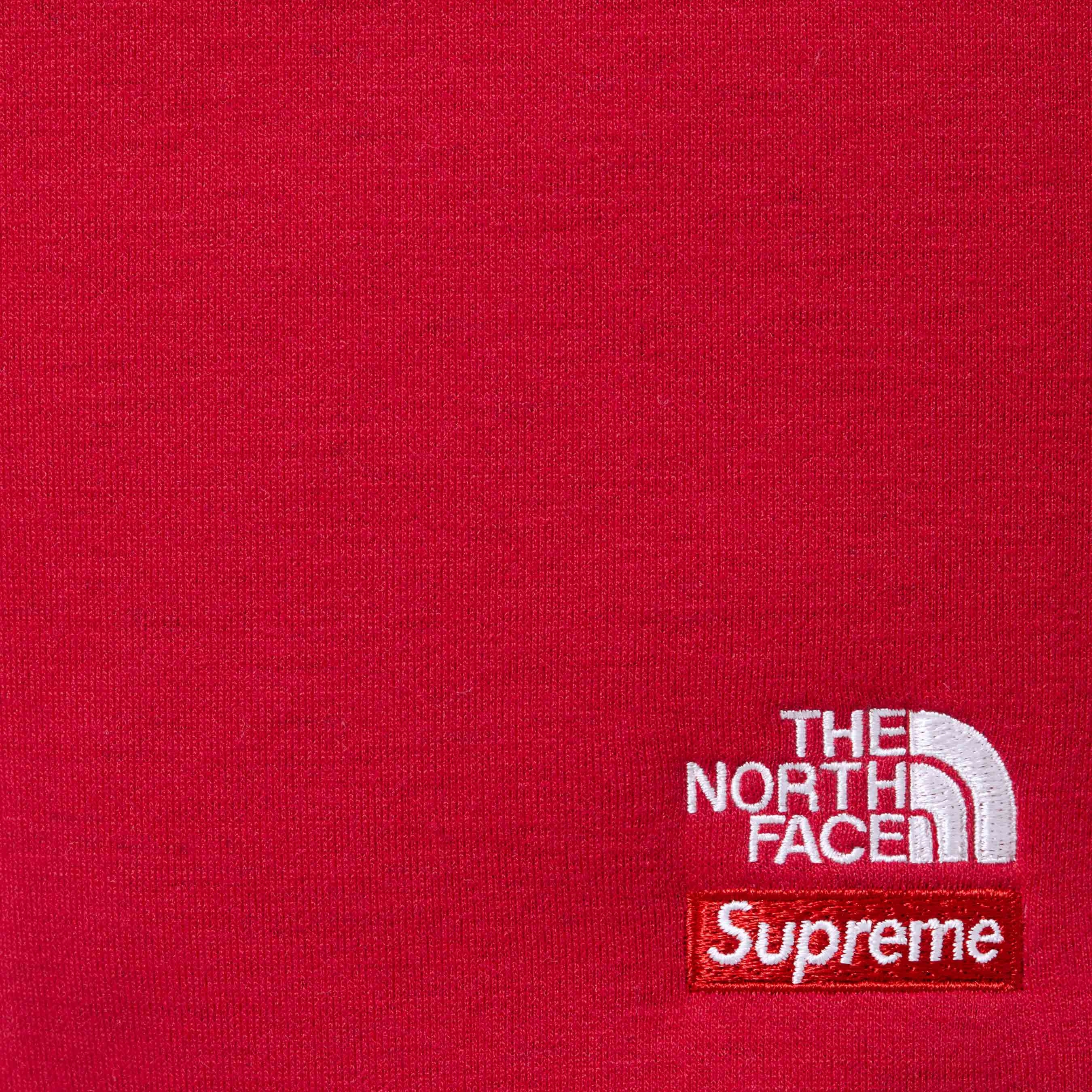 Supreme Supreme The North Face Down Zip Up Hooded Sweatshirt (FW24) - Red - $298