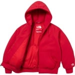 Supreme Supreme The North Face Down Zip Up Hooded Sweatshirt (FW24) - Red