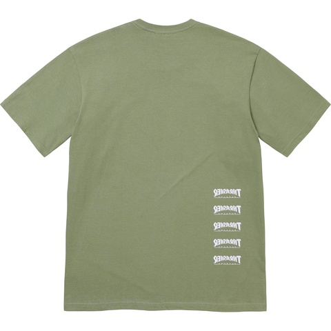 Supreme Supreme®/Thrasher® Back Tail Tee - Light Olive