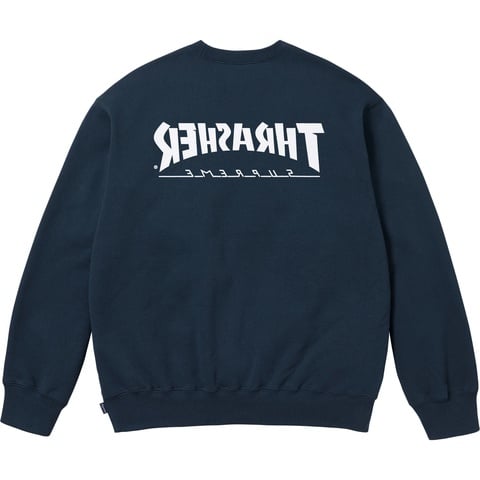Supreme x Thrasher Crewneck スウェット ネイビー S Supreme®/Thrasher® Crewneck - fall/winter 2024 - Supreme