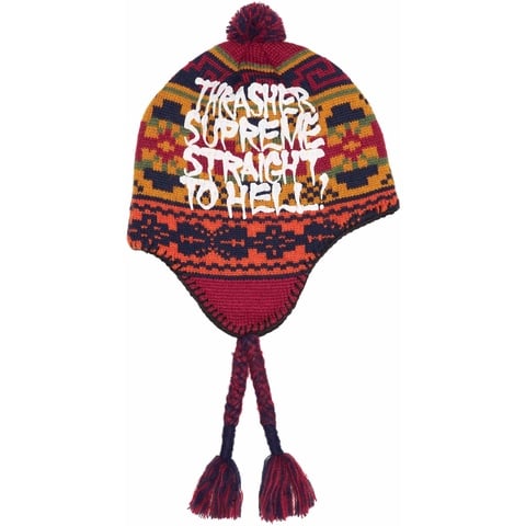 帽子 24AW Supreme THRASHER Earflap Beanie Supreme®/Thrasher® Earflap Beanie - Supreme