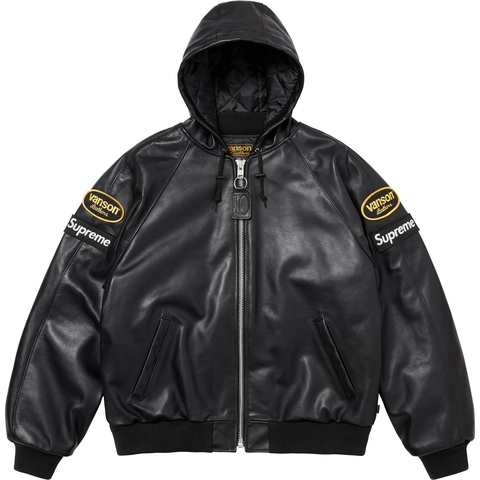 Supreme Supreme®/Vanson Leathers® Hooded Work Jacket - Black