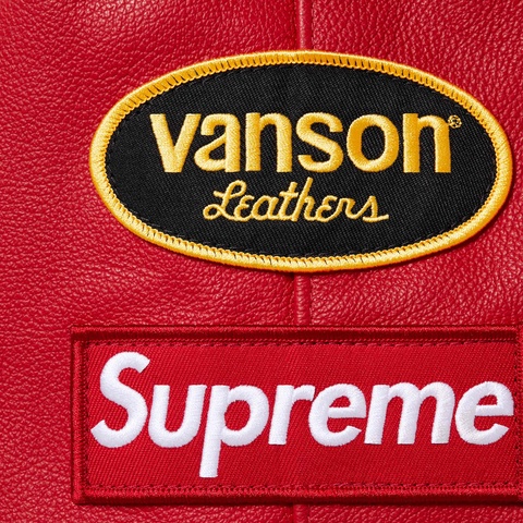 Supreme Supreme®/Vanson Leathers® Hooded Work Jacket - Red