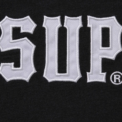 Supreme Twill Appliqué S/S Top - Black