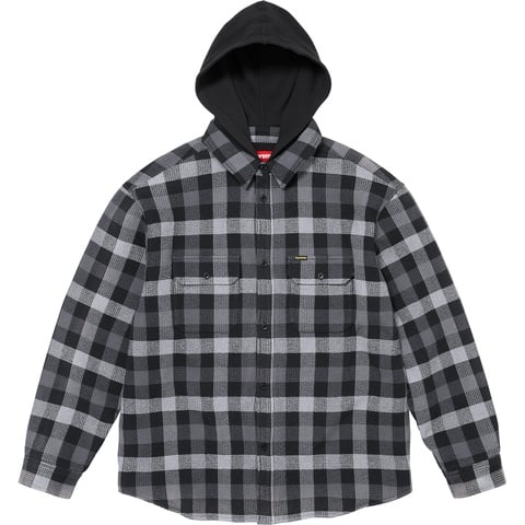 Waffle Plaid Hooded Shirt - fall/winter 2024 - Supreme