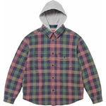Supreme Waffle Plaid Hooded Shirt (FW24) - Multicolor