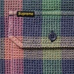 Supreme Waffle Plaid Hooded Shirt (FW24) - Multicolor