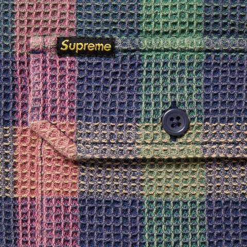 Waffle Plaid Hooded Shirt - fall/winter 2024 - Supreme