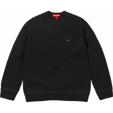Supreme Waffle Small Box Sweater - Black