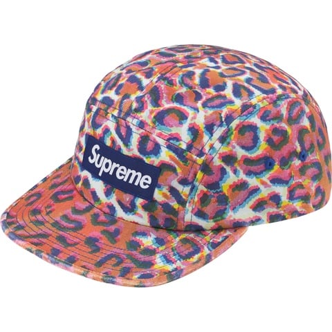 Supreme Washed Chino Twill Camp Cap - Leopard