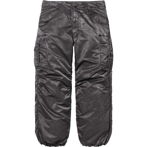 Supreme Washed Flight Satin Cargo Pant - Black