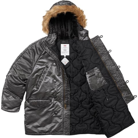 ジャケット・アウター Supreme Washed Satain N3B Flight Jacket Washed Flight Satin N-3B Parka - fall/winter 2024 - Supreme