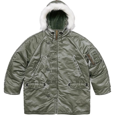 ジャケット・アウター Supreme Washed Satain N3B Flight Jacket Washed Flight Satin N-3B Parka - fall/winter 2024 - Supreme