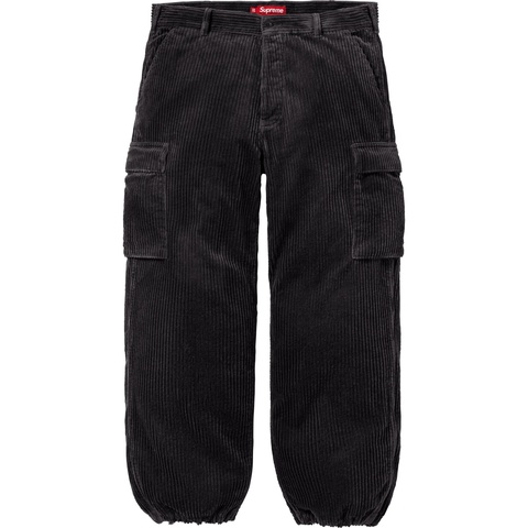 Supreme Wide Wale Corduroy Cargo Pant - Black