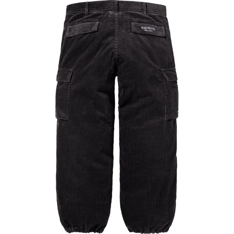Supreme Wide Wale Corduroy Cargo Pant - Black