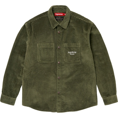 Wide Wale Corduroy Snap Shirt - fall/winter 2024 - Supreme Wide Wale Corduroy Snap Shirt - fall/winter 2024 - Supreme