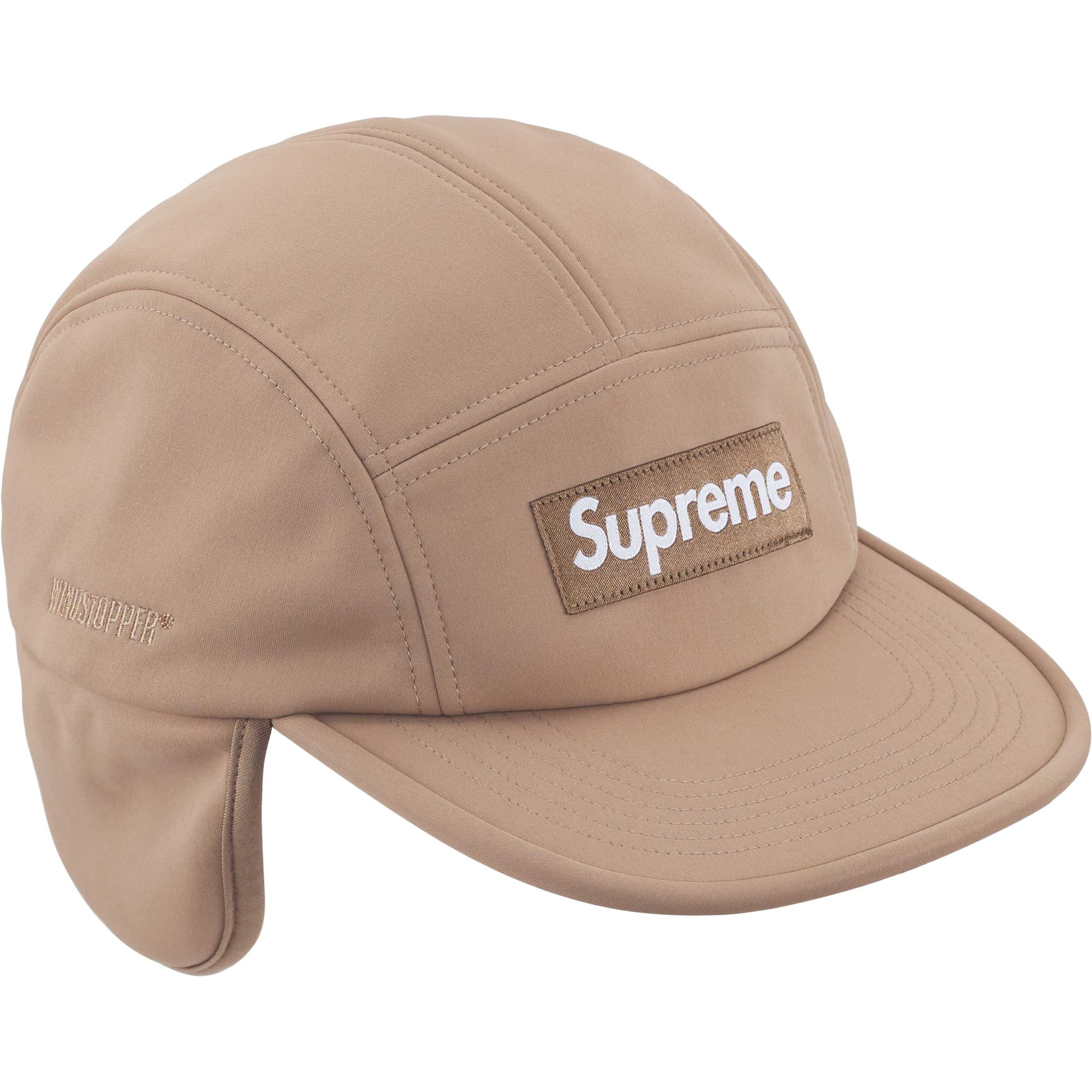 Supreme WINDSTOPPER Earflap Camp Cap (FW24) - Taupe - $60