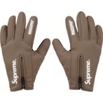 Supreme WINDSTOPPER Zip Gloves (FW24) - Taupe