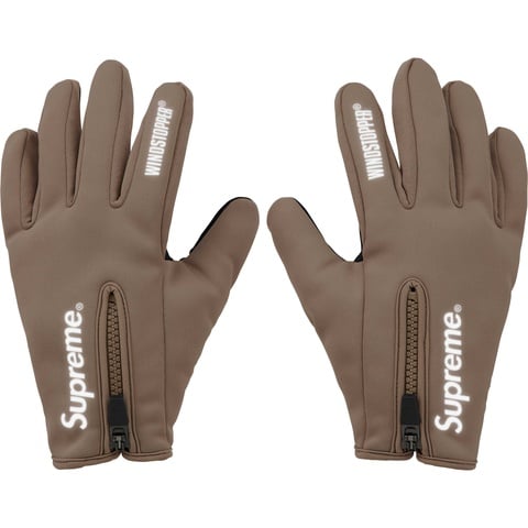 WINDSTOPPER® Zip Gloves - fall/winter 2024 - Supreme