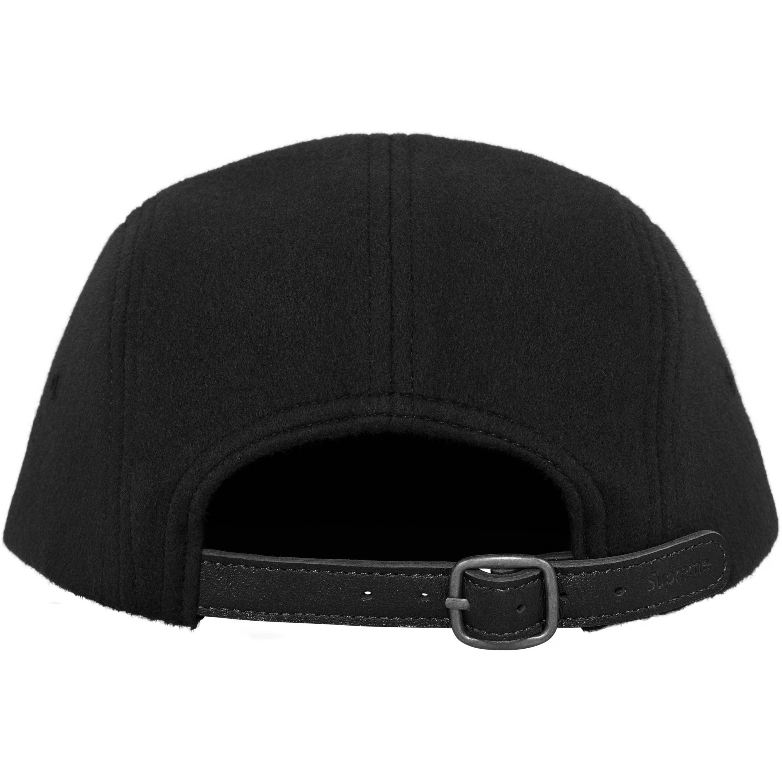Supreme Wool Camp Cap (FW24) - Black - $58