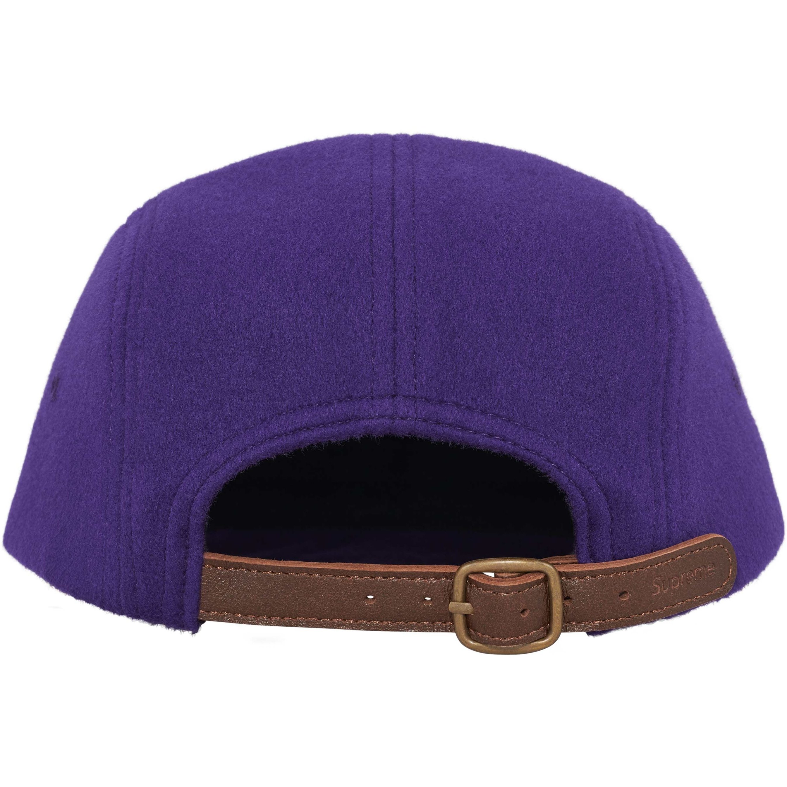 Supreme Wool Camp Cap (FW24) - Purple - $58