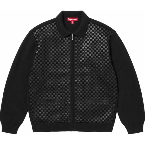 Woven Leather Zip Up Cardigan - fall/winter 2024 - Supreme