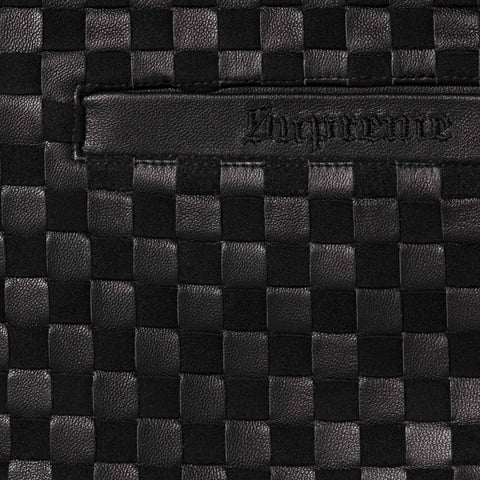 Woven Leather Zip Up Cardigan - fall/winter 2024 - Supreme Woven Leather Zip Up Cardigan - fall/winter 2024 - Supreme