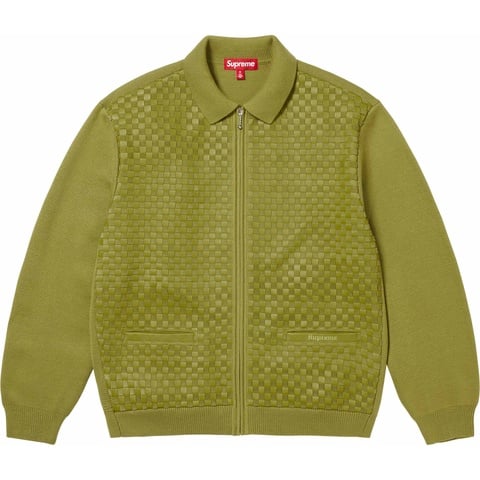 Woven Leather Zip Up Cardigan - fall/winter 2024 - Supreme