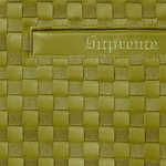 Supreme Woven Leather Zip Up Cardigan (FW24) - Green