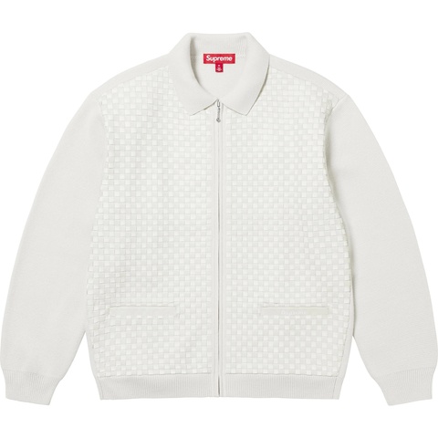 Woven Leather Zip Up Cardigan - fall/winter 2024 - Supreme