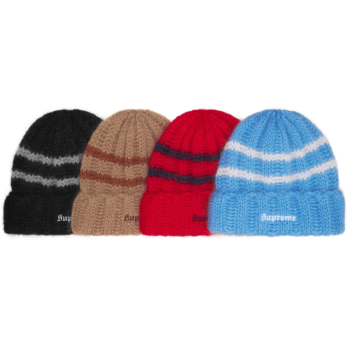 Supreme ブラッシュストライプビーニー Supreme シュプリーム 2024AW Brushed Stripe Beanie ブラッシュ