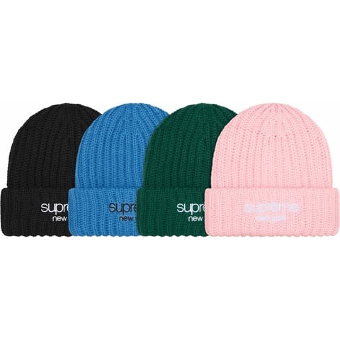 Supreme Classic Logo Beanie シュプリーム ビーニー Classic Logo Chunky Ribbed Beanie - Supreme