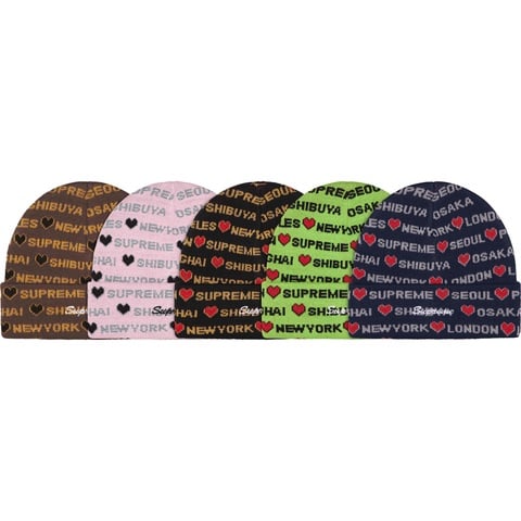 Hearts Beanie - fall/winter 2024 - Supreme