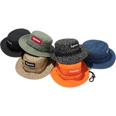 帽子 2024AW supreme Military Boonie Olive M/L Supreme Military Boonie 24FW 6Color Black Orange Navy Olive 100