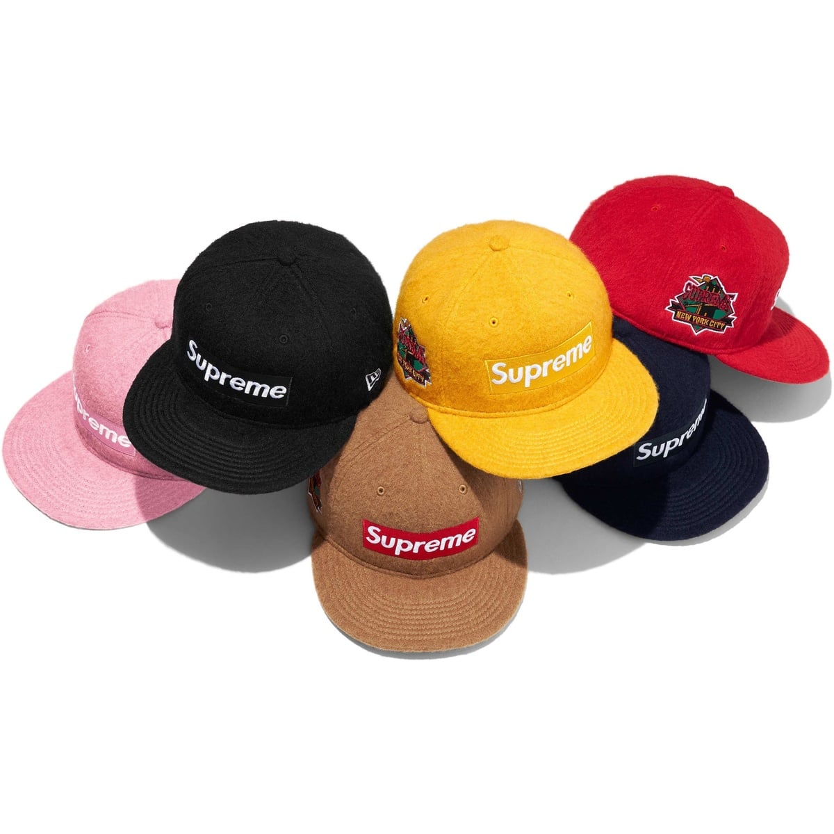 Supreme Brushed Wool Logo New Era® 7 1/2 Brushed Wool Box Logo New Era® - fall/winter 2024 - Supreme