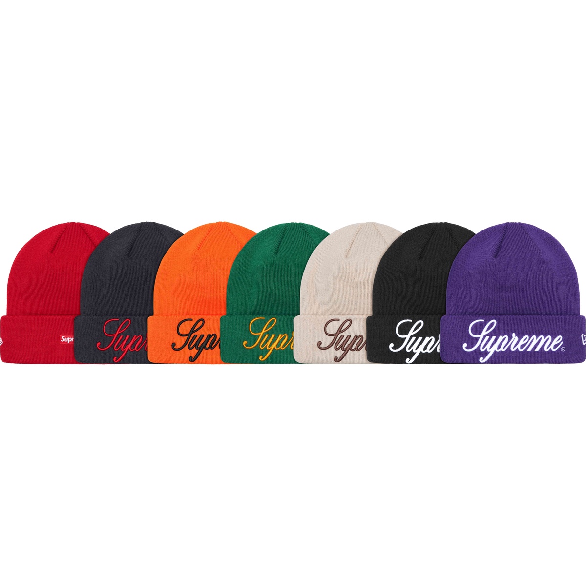 Supreme New Era Script Beanie かつき君着用 Supreme New Era Script Beanie Pine - FW24 - US