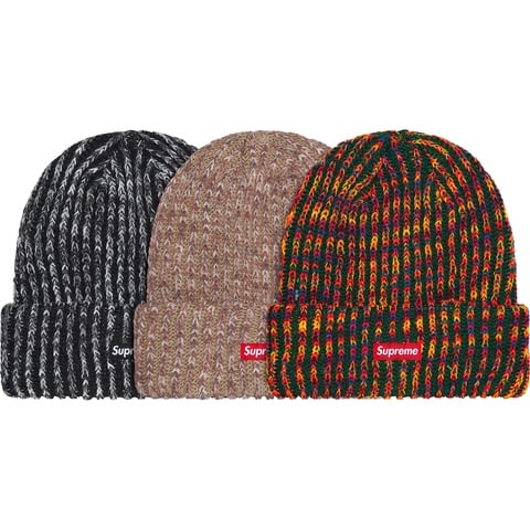 ぱ*い様 Supreme rainbow loose gauge beanie Rainbow Loose Gauge Beanie - fall/winter 2024 - Supreme